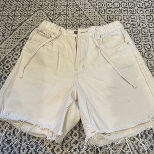 White BDG denim shorts size M